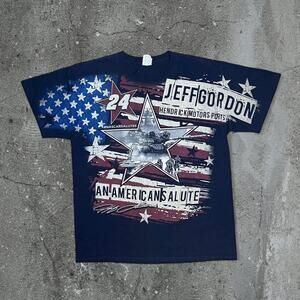 Jeff gordon 24 all over print aop nascar racing shirt